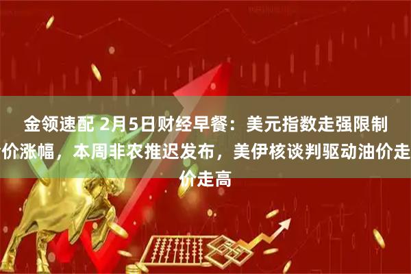金领速配 2月5日财经早餐：美元指数走强限制金价涨幅，本周非农推迟发布，美伊核谈判驱动油价走高